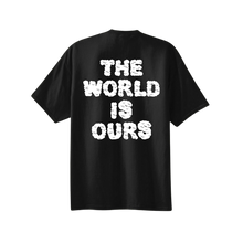 Load image into Gallery viewer, VIBEAR Exclusive &quot;The World Is Ours&quot; Black Tee!

