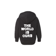 Load image into Gallery viewer, KIDS LILBEAR OG BLACK &quot;The World Is Ours&quot; Hoodie
